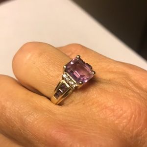 10k gold and amethyst ring